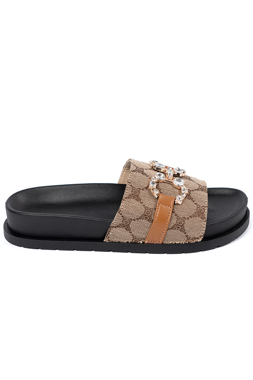 Noir et-marron Chaussons ze zdobieniem Noir et-marron Chaussons ze zdobieniem