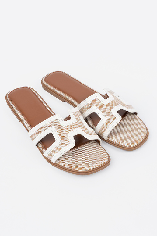 couleur blanche Chaussons femmes sur...