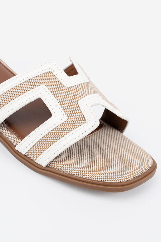 couleur blanche Chaussons femmes sur...