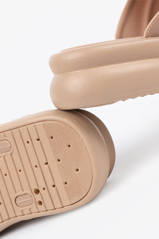 beige slippers dames met platform beige slippers dames met platform