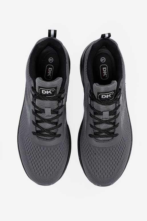 Grijze herenschoenen in sportieve...