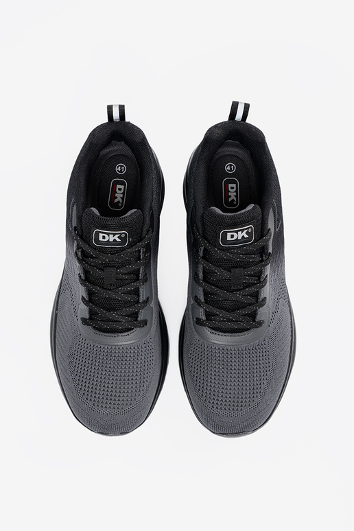 Zwarte en blauwe herensportschoenen