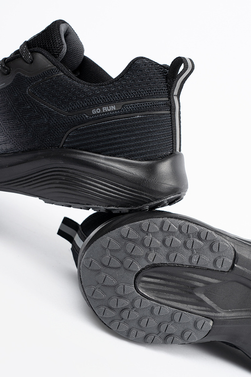 Schwarze Herren-Sportschuhe mit...