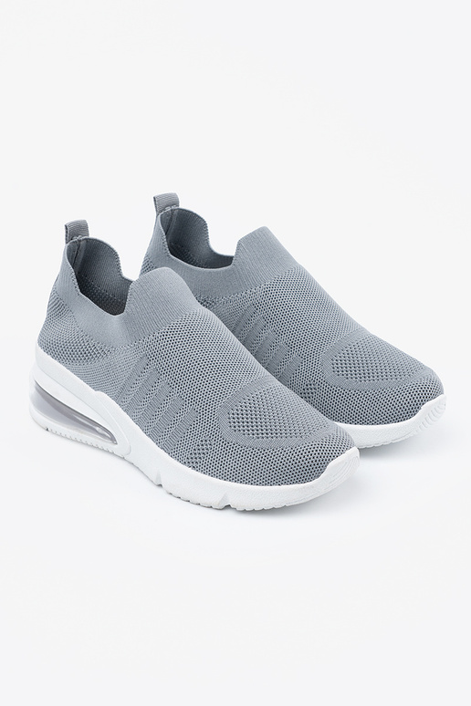 Baskets sport grises avec fermeture Baskets sport grises avec fermeture