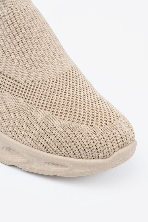 Baskets de sport couleur sable avec...