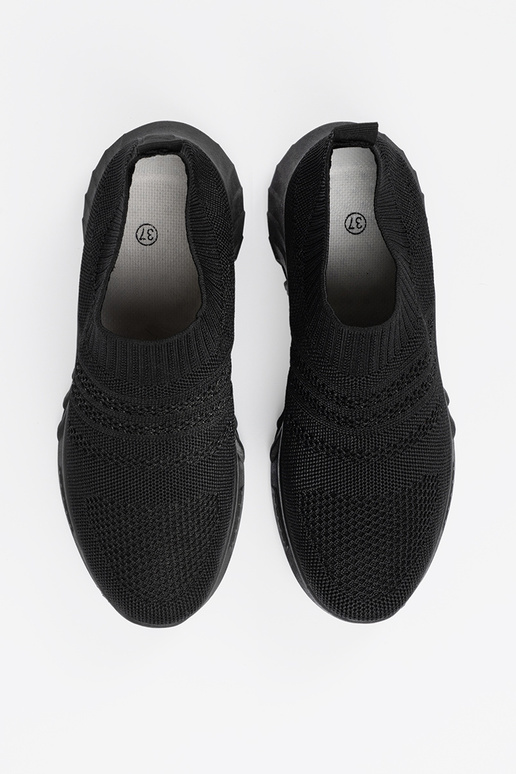 Schwarze Damen Sportschuhe mit...