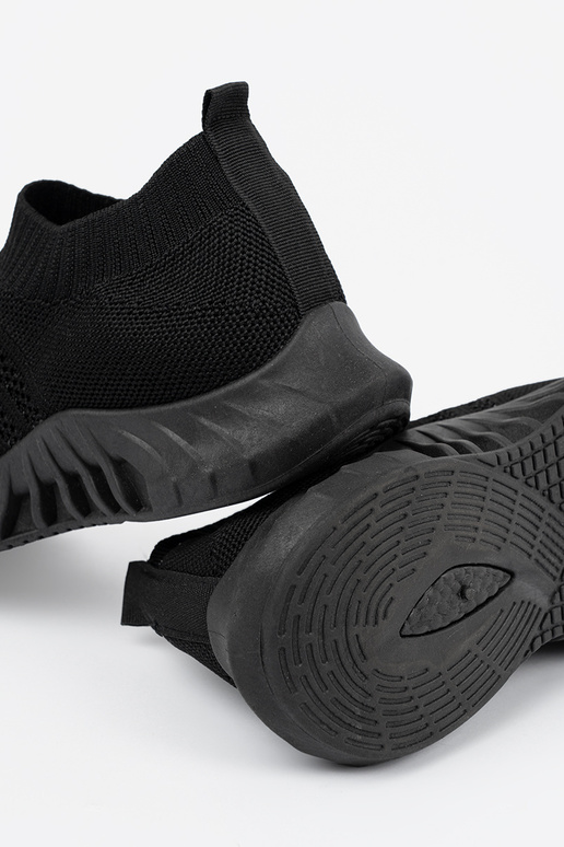 Zwarte kleur dames sportschoenen met...