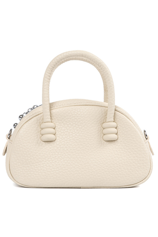 Heldere beige portemonnee met riempjes