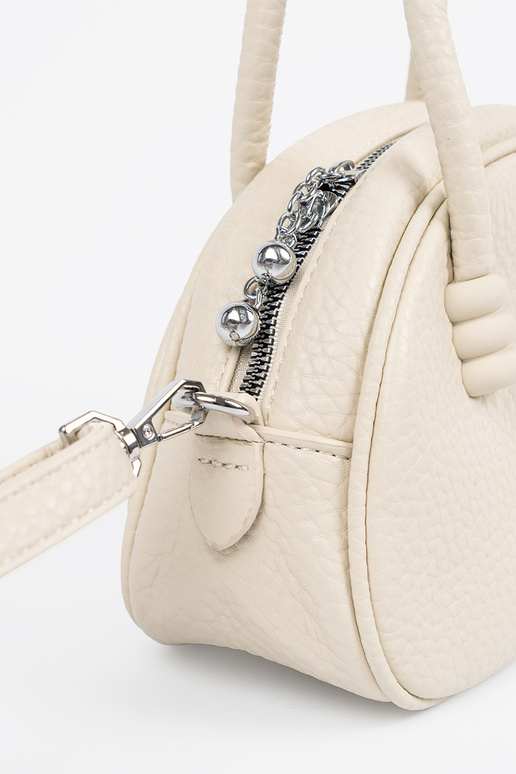 Heldere beige portemonnee met riempjes