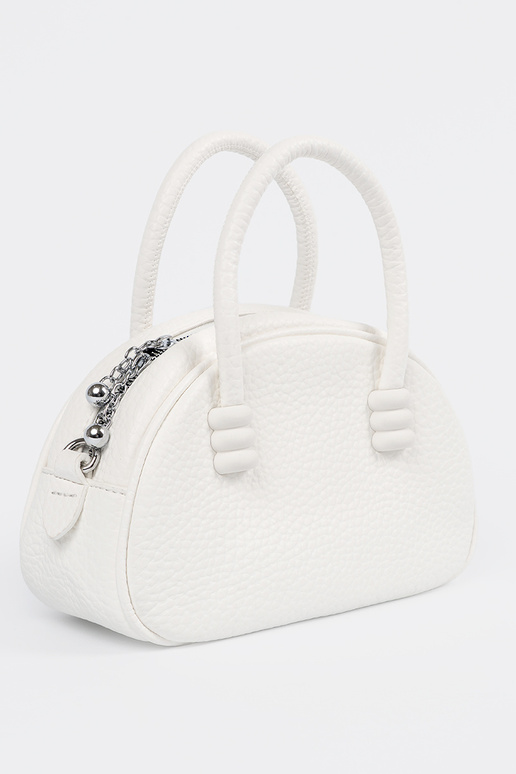 Weiße Geldbörse mit Riemen