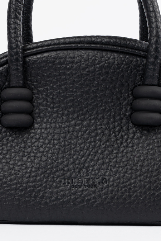 Zwarte portemonnee met riempjes