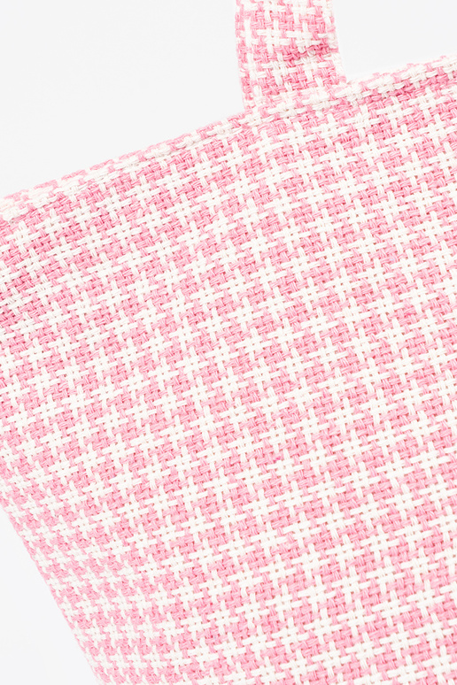 Sac de plage avec motif à carreaux...