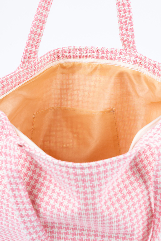 Sac de plage avec motif à carreaux...