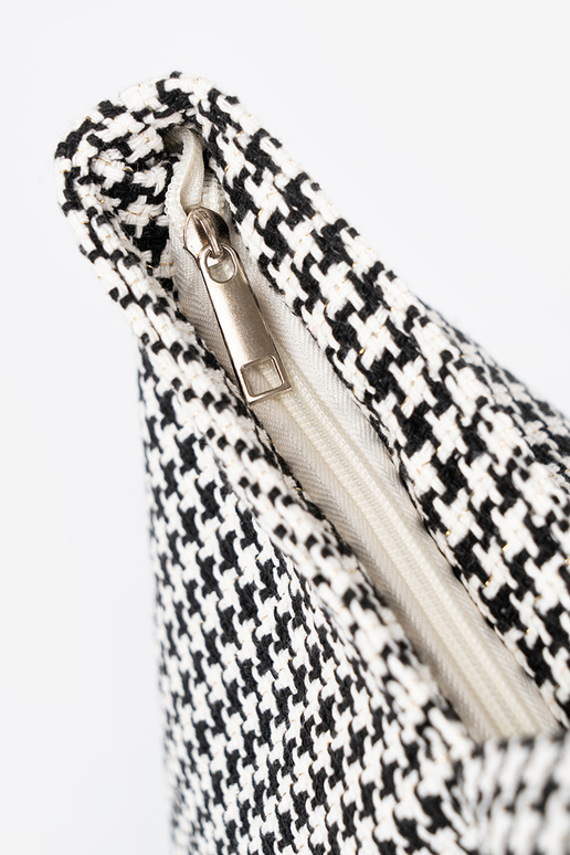 Strandtas / tas met zwart-wit geruit...