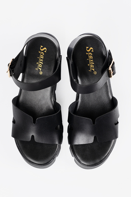 Chaussures noires avec haute plateforme Chaussures noires avec haute plateforme
