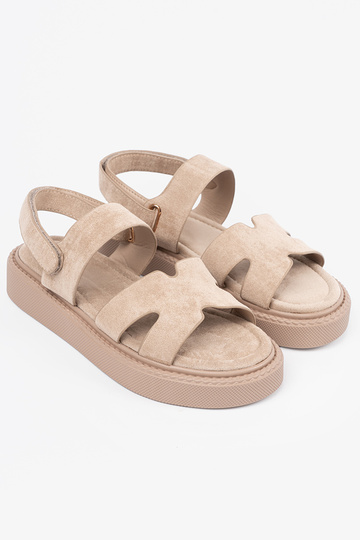 Bottines couleur sable avec... 2