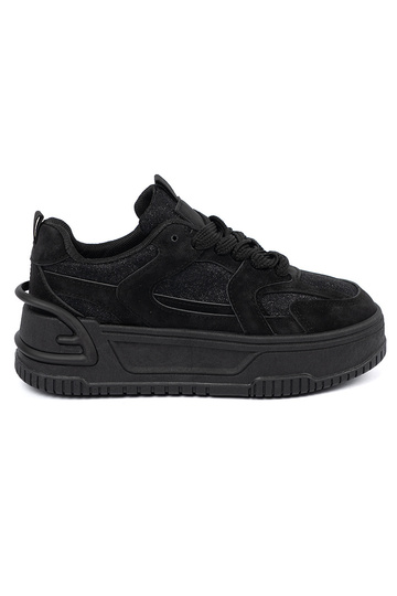 Zwarte dames sneakers met...