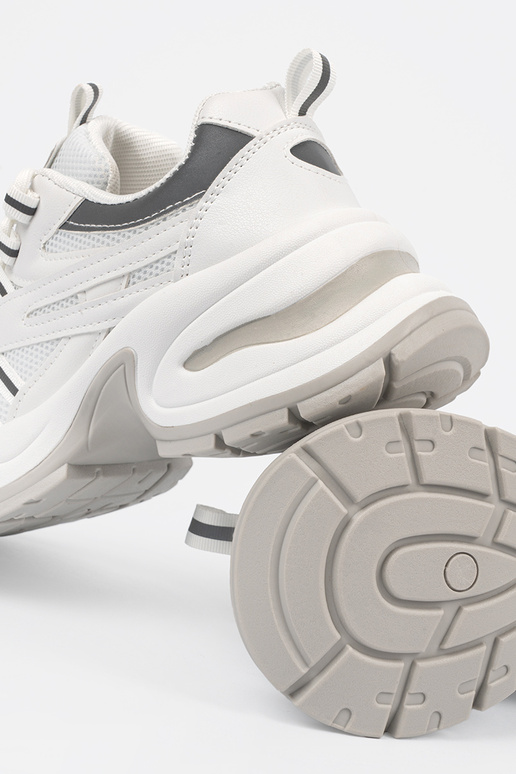 Witte dames schoenen met platform