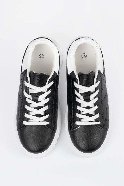 Zwarte dames sportieve schoenen met...