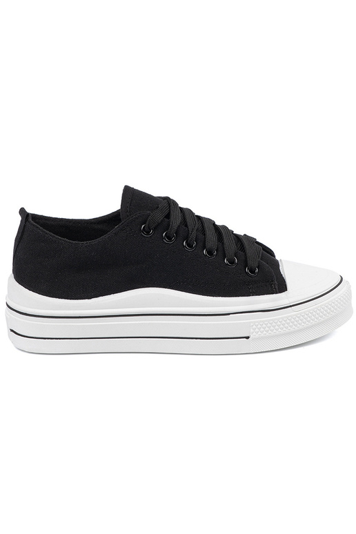 Schwarze Damen Schuhe mit weißer Sohle Schwarze Damen Schuhe mit weißer Sohle