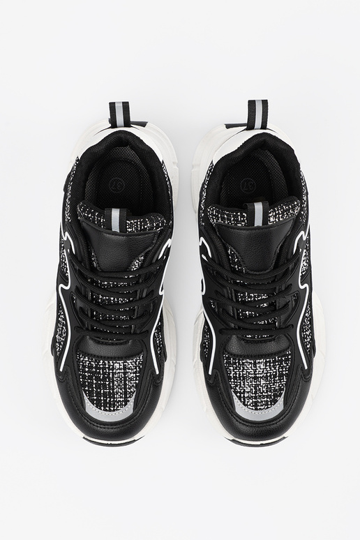 Baskets de style sportif noires avec...