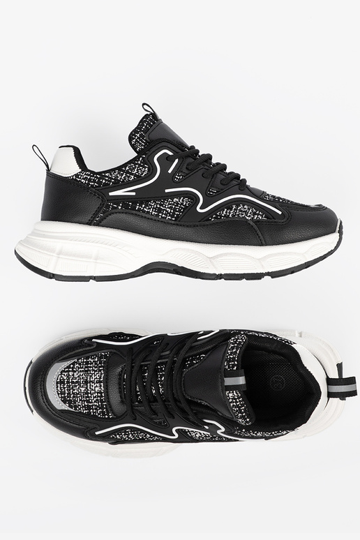 Baskets de style sportif noires avec...