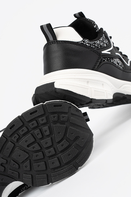 Baskets de style sportif noires avec...