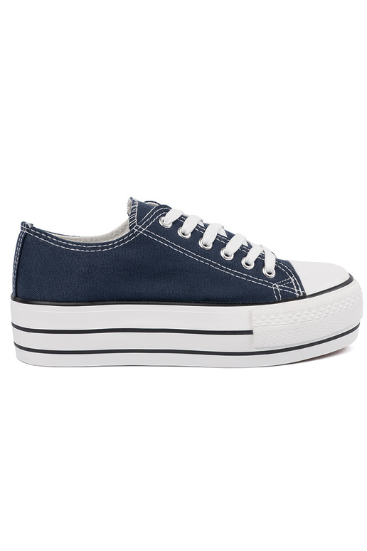 Blaue Damen Schuhe mit Plattform Blaue Damen Schuhe mit Plattform
