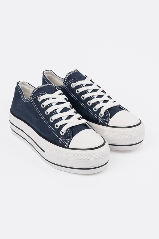 Blaue Damen Schuhe mit Plattform Blaue Damen Schuhe mit Plattform