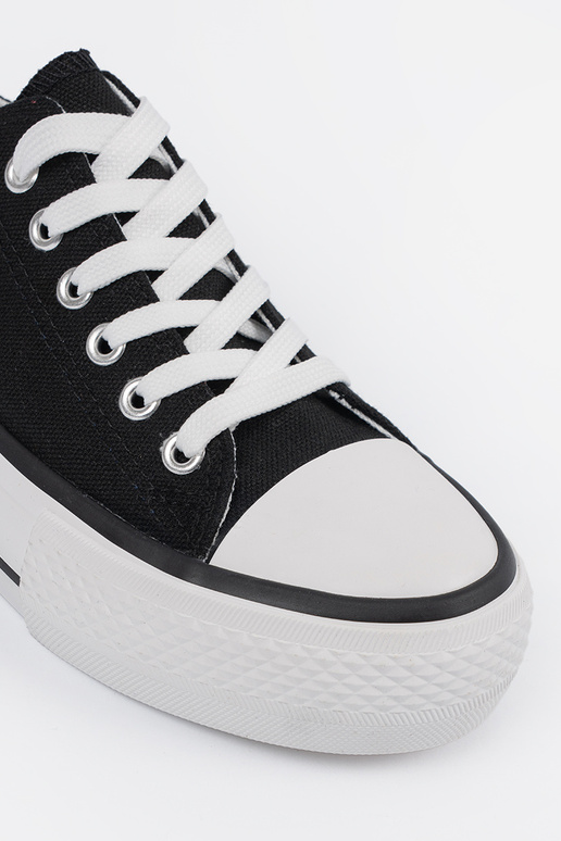 Schwarze Damen Freizeitschuhe mit dem...