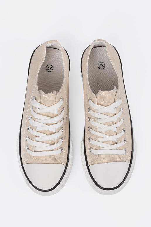 Heldere zandkleur dames schoenen in...