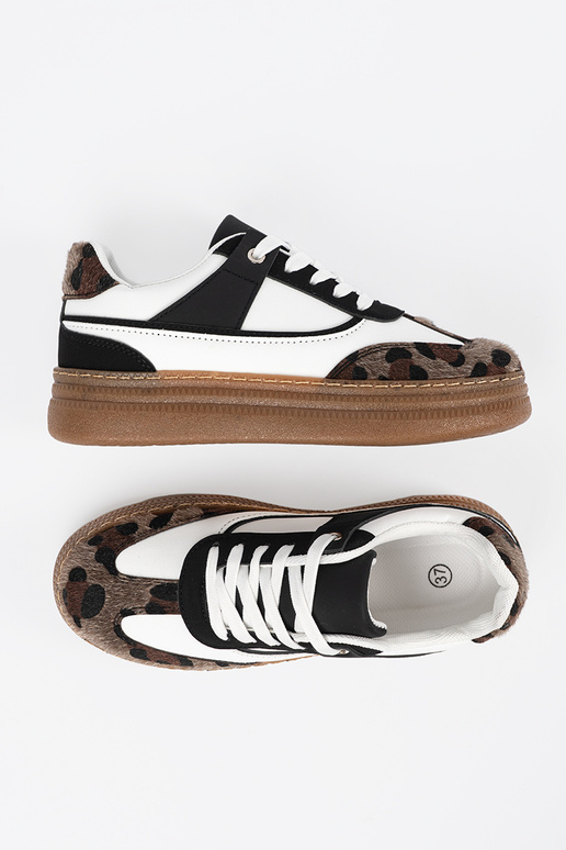 Schwarz-weiße Sportschuhe im...