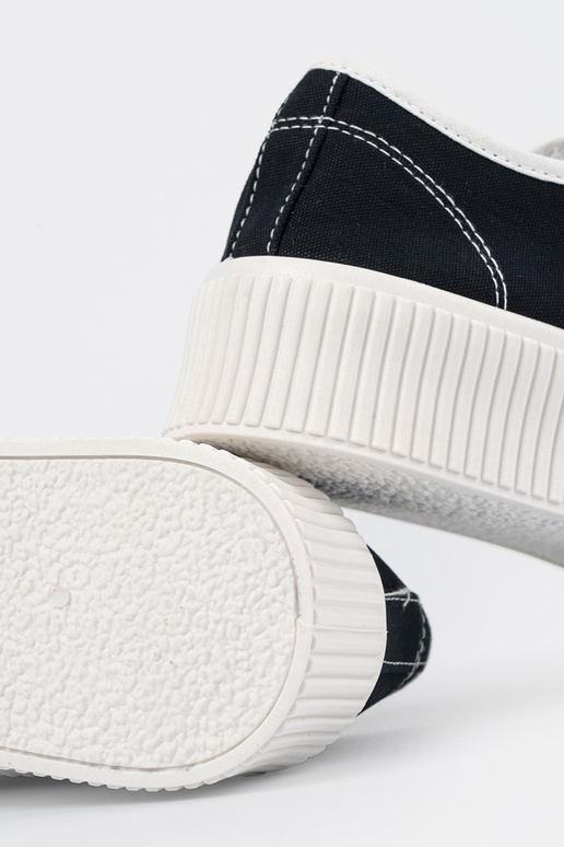 Baskets noires de style sportif avec...