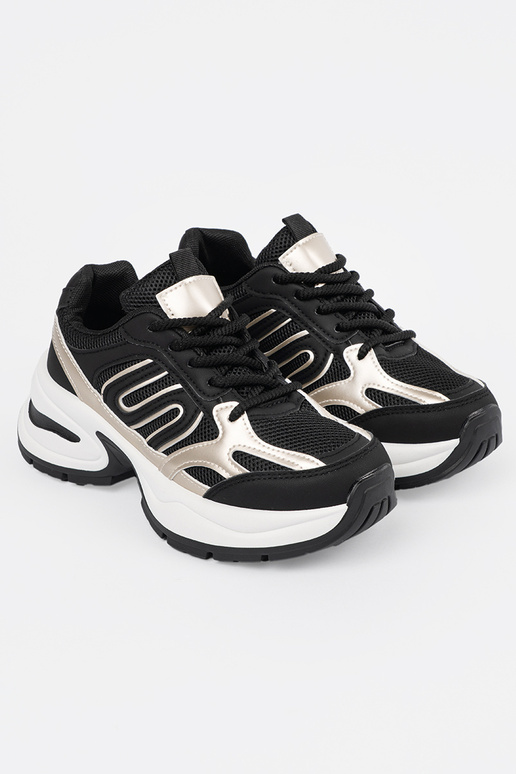 Schwarze Damen Sportschuhe im...