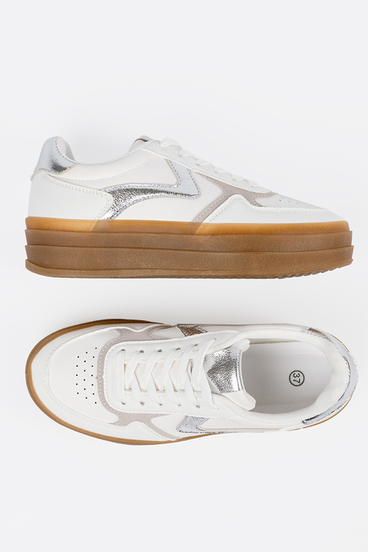 Baskets blanches pour femmes de style...