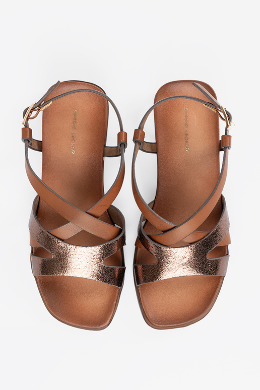 Damen-Sandalen auf weißer Plattform