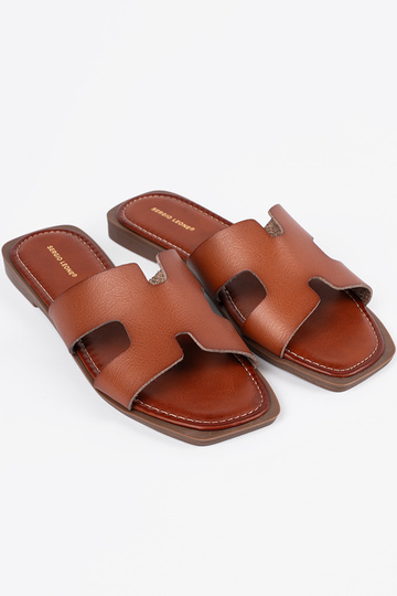 Bruine slippers met... 2