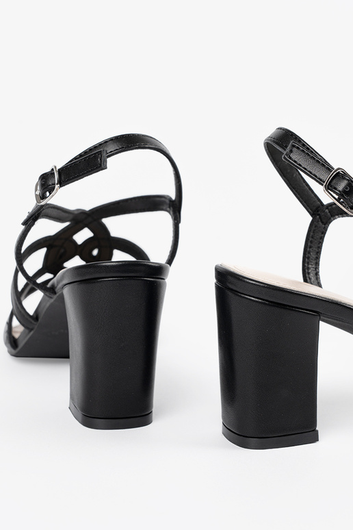 Schwarze Damen Sandalen mit High Heels