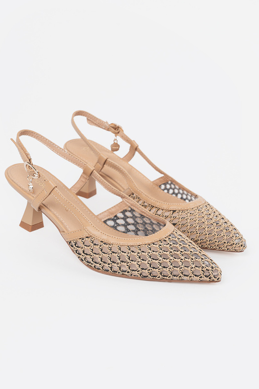 Absatzschuhe mit Lochmuster auf...