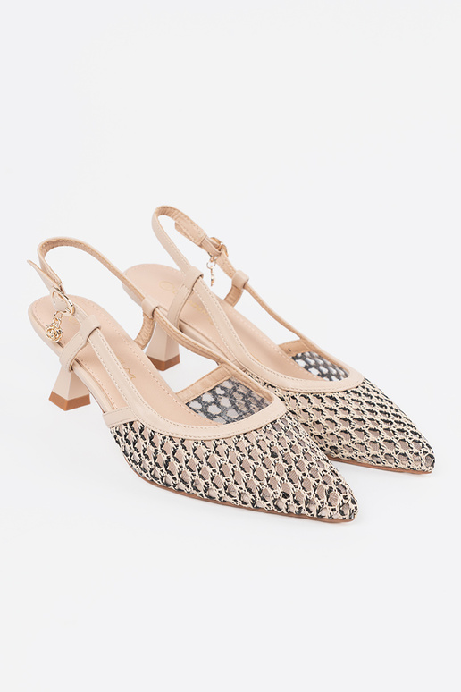 Absatzschuhe mit Lochmuster auf...