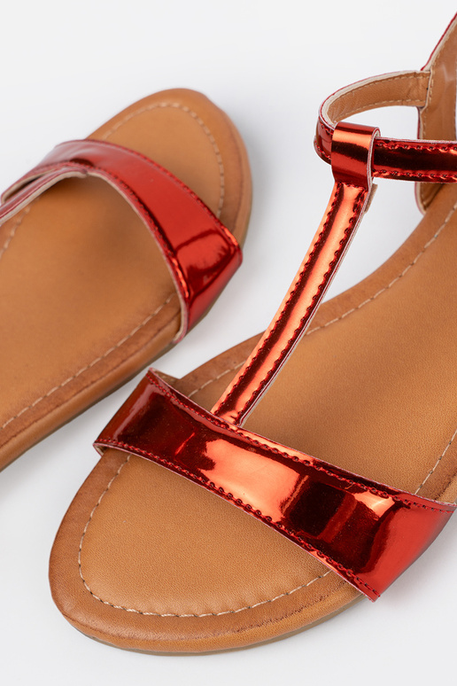 Sandales rouges pour femmes à semelle... Sandales rouges pour femmes à semelle...