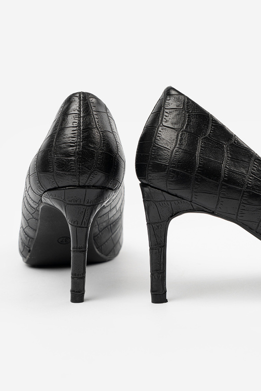 Zwarte klassieke pumps met een patroon Zwarte klassieke pumps met een patroon