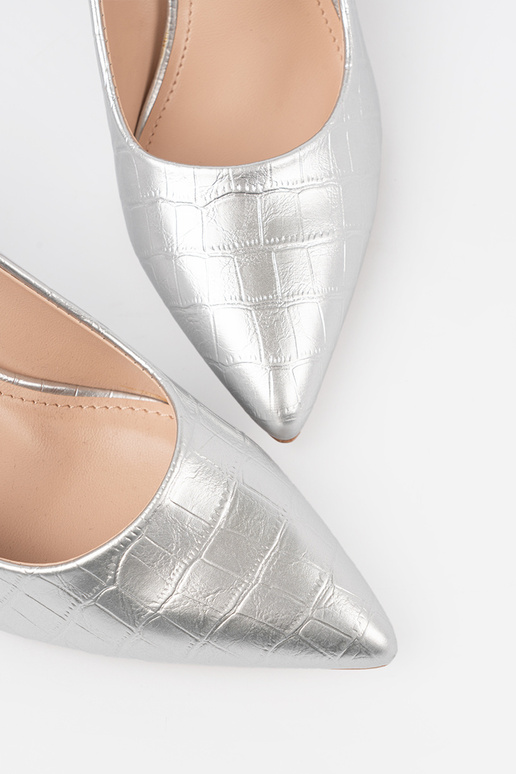 Klassieke zilveren pumps Klassieke zilveren pumps