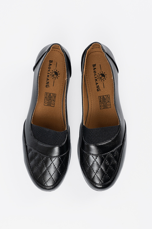 Klassische schwarze Damen Slipper Klassische schwarze Damen Slipper