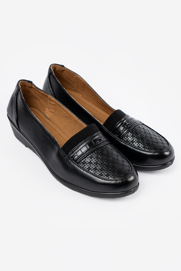 Schwarze klassische Slipper... 2