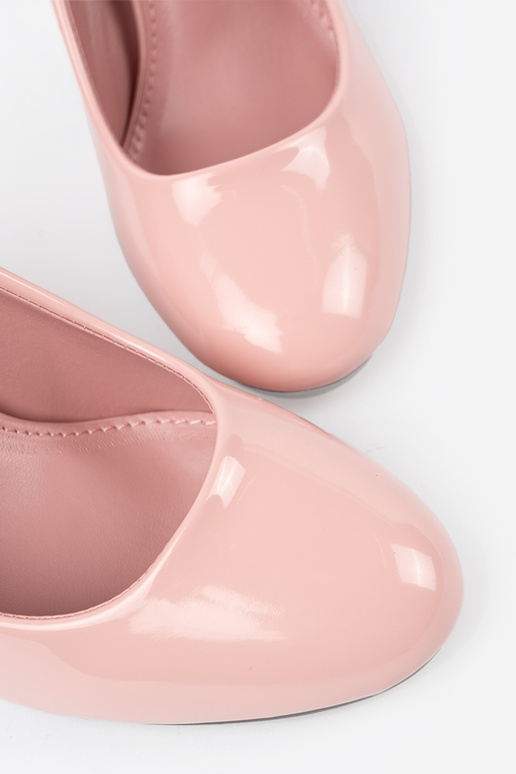 Roze lakleren hoge hakken