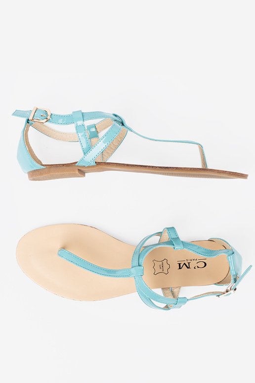 Blaue japanische Sandalen für Frauen Blaue japanische Sandalen für Frauen