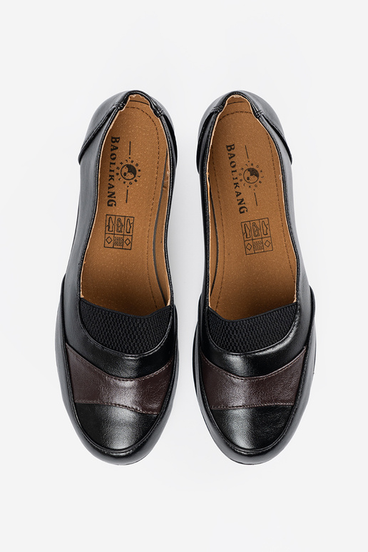 Schwarze klassische Damen Slipper