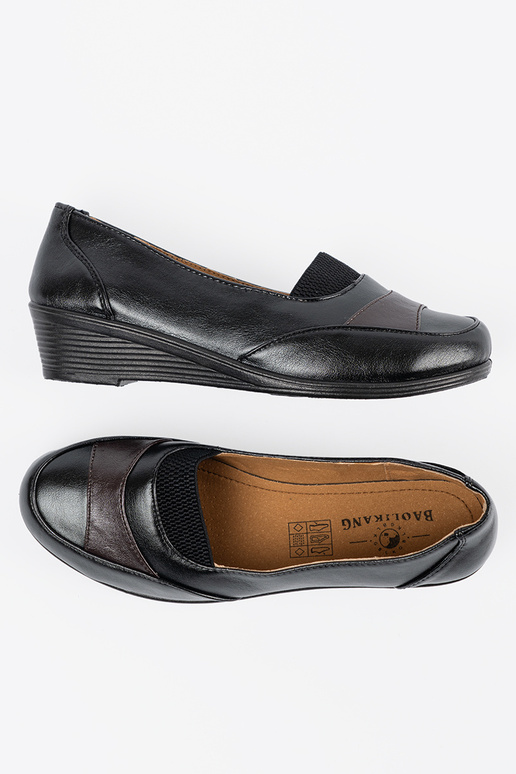 Schwarze klassische Damen Slipper