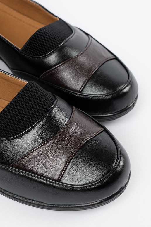 Schwarze klassische Damen Slipper